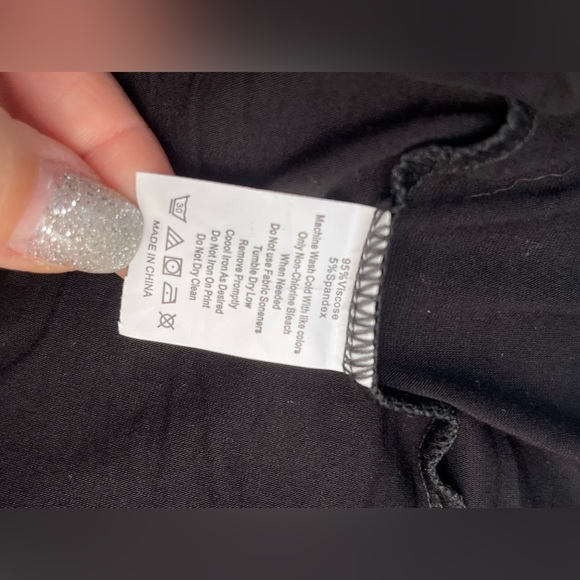 Boutique Black Summer Slinky Dress Women’s Sz L NWOT - Picture 10 of 10